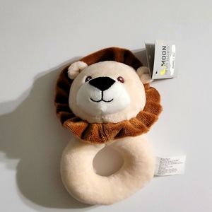 MOON AND STARS PLUSH RATTLE ~ LION ~ AGES 0+